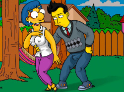 The Simpsons -  - Milhouse’s Mom Has Sex With A Younger Man
