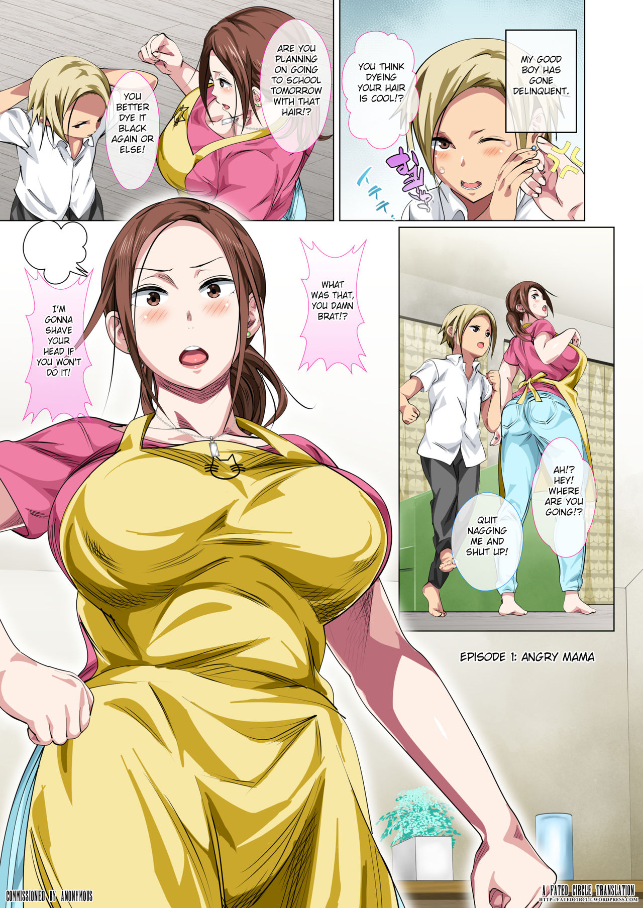 Okorinbo Mama no Amayakashi Sex de Furyou Musuko ga Kousei Shita Hanashi -  Page 3 - HentaiEra