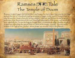Ramses Tale. The Temple of Doom