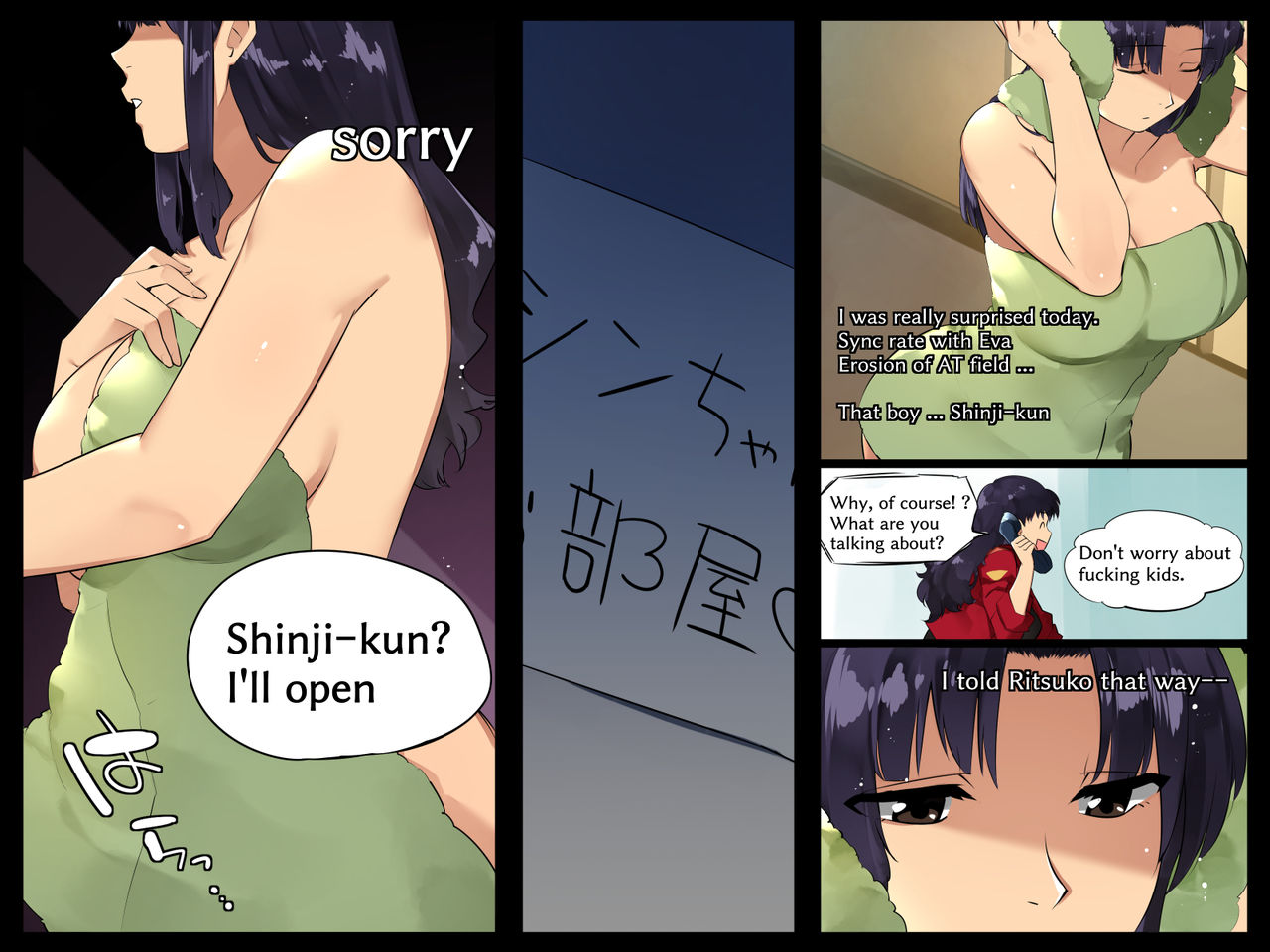 Misato and shinji porn comic