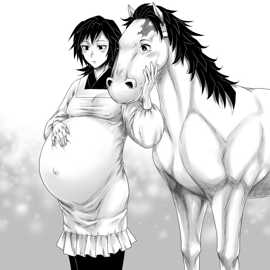 Horse Tanjiro x Mpreg Giyu - Page 4 - HentaiEra