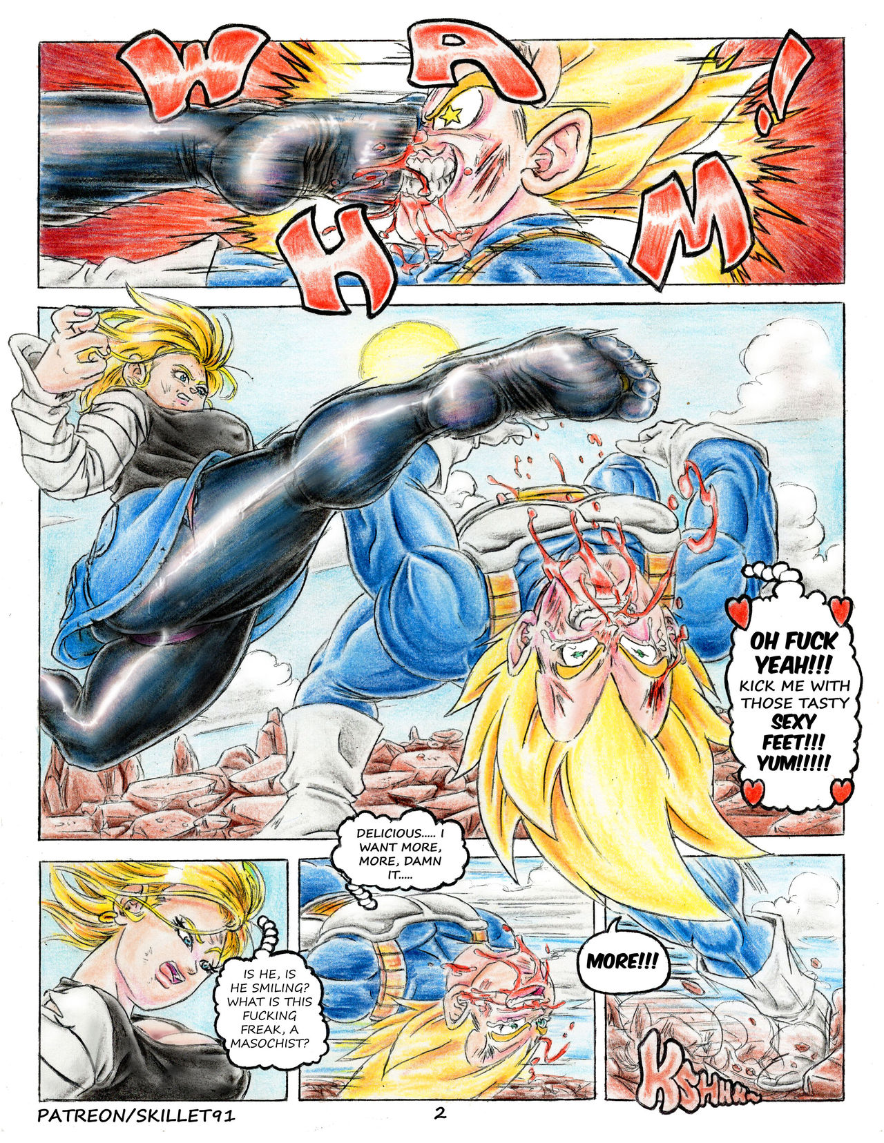 1280px x 1656px - Vegeta VS Android 18's Feet - Page 7 - HentaiEra