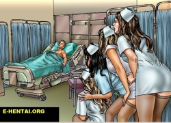 4 Hot nurses gangbanged 1 patient