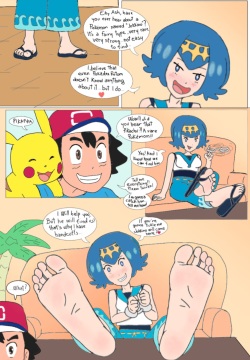 Suiren/Lana pokegirl tickle comic