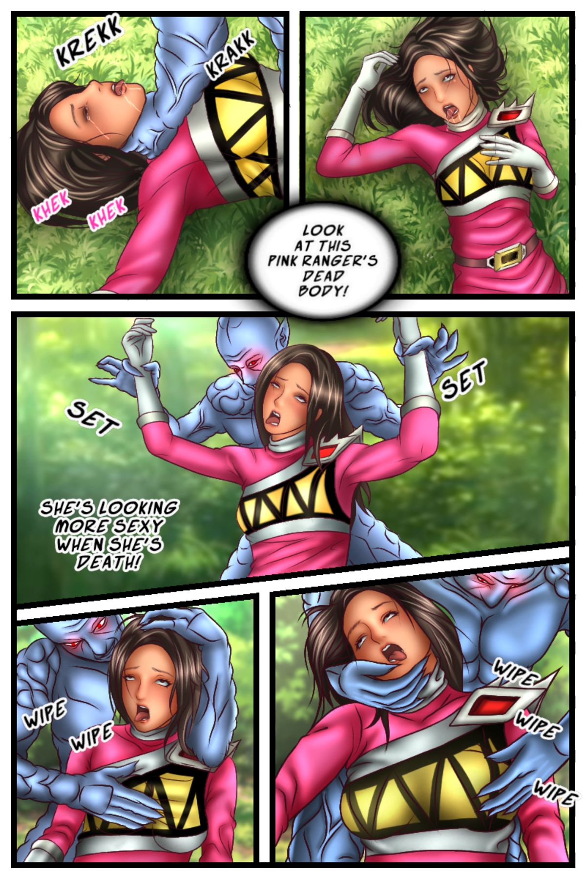 Snuff Porn Comics - Pink Rangers Killed -Snuff Girl Comic- - Page 3 - HentaiEra