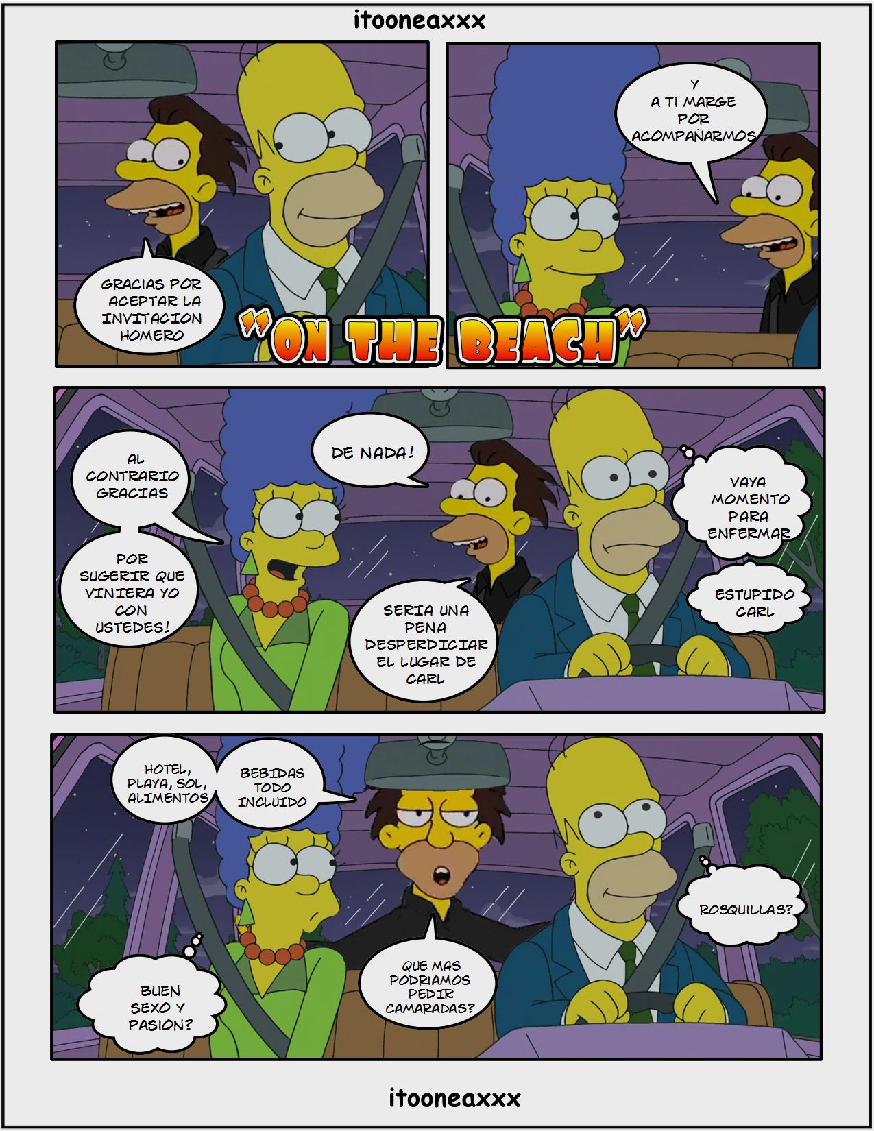 Simpsons xxx - En la playa - Page 1 - HentaiEra