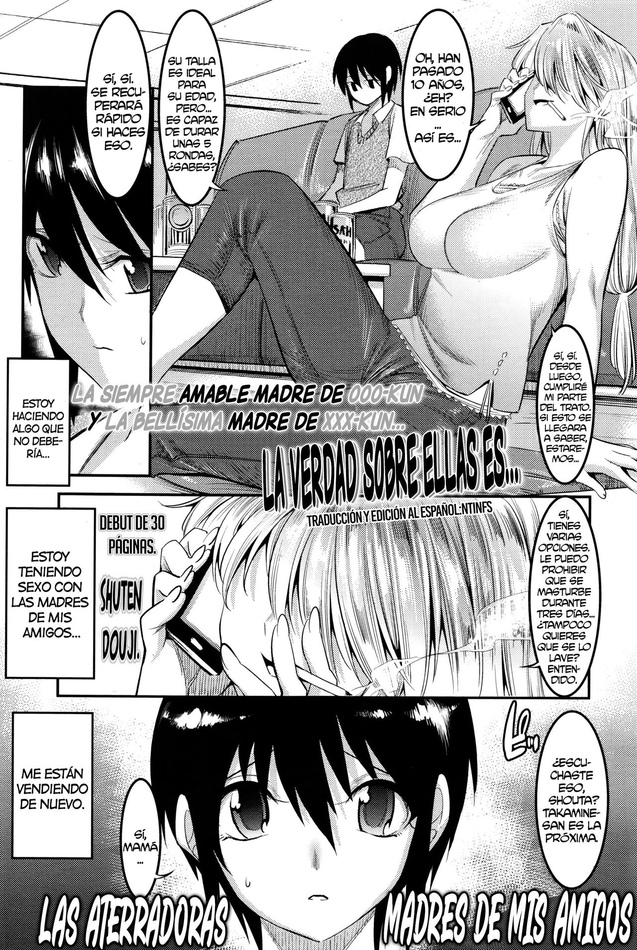 Xxxkun - Hontou wa Kowai Tomodachi no Okaa-san - Page 1 - HentaiEra